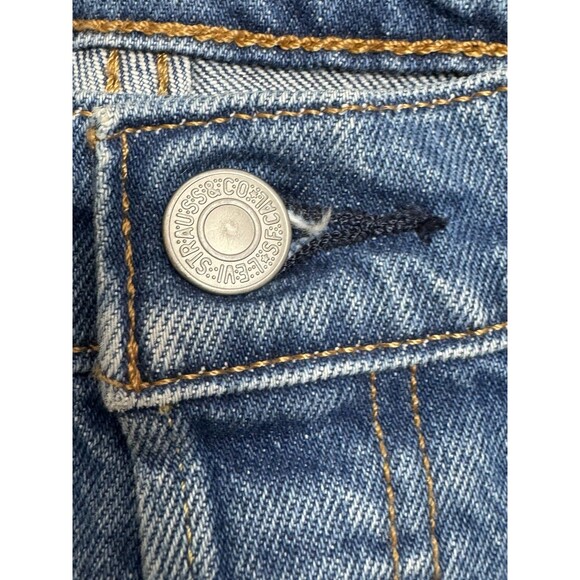 Levi's 501 Jeans Womens 32 X 26 Cropped Straight Leg High Rise Distressed - Picture 7 of 15